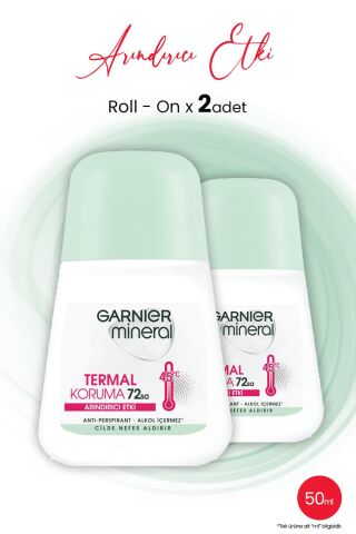 Garnier Mineral Roll-On Termal Koruma 72 Saat 50 ml x 2 Adet