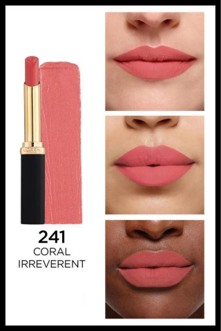 3 Adet Loreal Paris Color Riche Intense Volume Matte 241 Coral Irreverent ve ROSIE