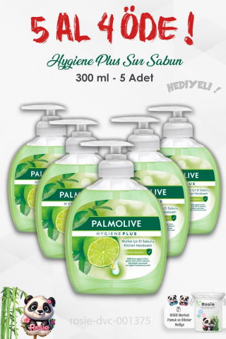 Palmolive  5 AL 4 ÖDE Hygiene Plus Koku Giderici Sıvı Sabun 300 ml ve ROSIE