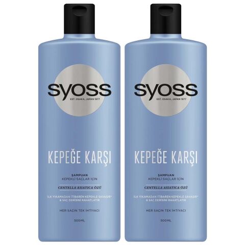 Syoss Kepeğe Karşı Şampuan 500 ml x 2 Adet