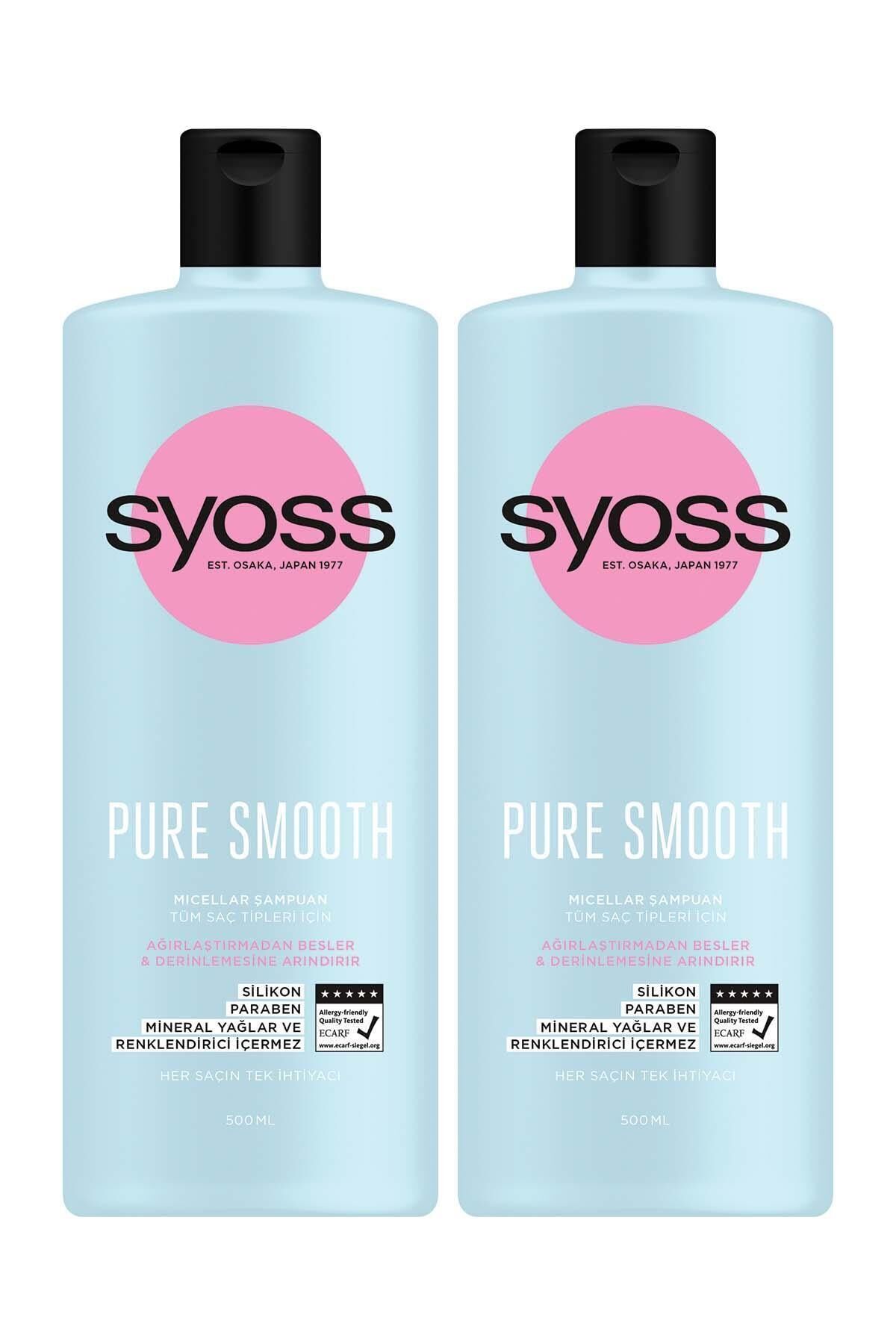 Syoss Pure Smooth Şampuan 500 ml x 2