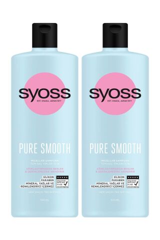 Syoss Pure Smooth Şampuan 500 ml x 2