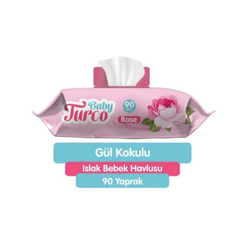 Bebek Islak Mendili Gül Kokulu 90 Yaprak
