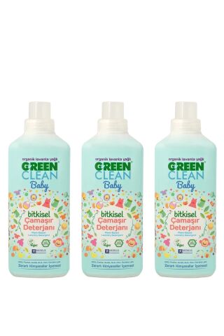 U Green Clean Baby Çamaşır Deterjanı 1 L x 3