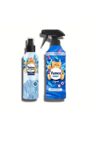 Yumoş Giysi Spreyi Lilyum 200 ml ve Yıkaması Zor Eşyalar Lilyum 450 ml