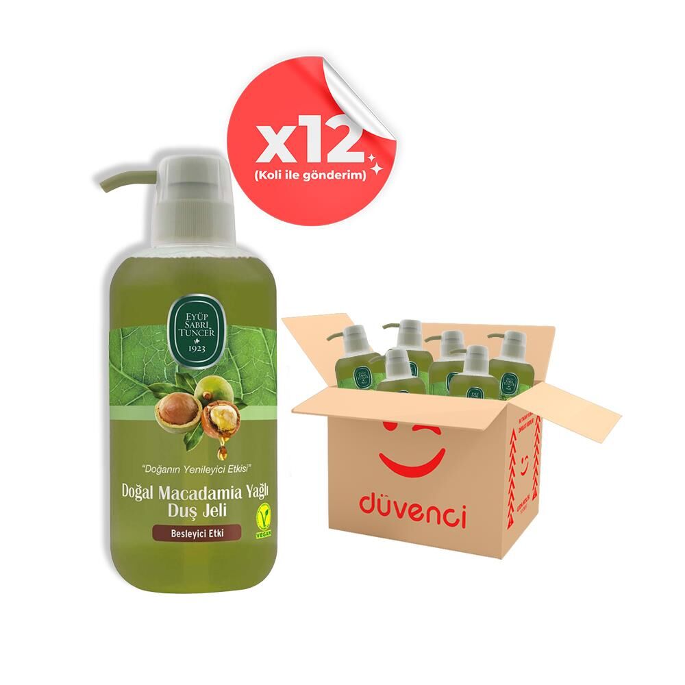 Eyüp Sabri Tuncer Doğal Macadamia Yağlı Duş Jeli 600 ml x 12
