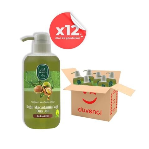 Eyüp Sabri Tuncer Doğal Macadamia Yağlı Duş Jeli 600 ml x 12