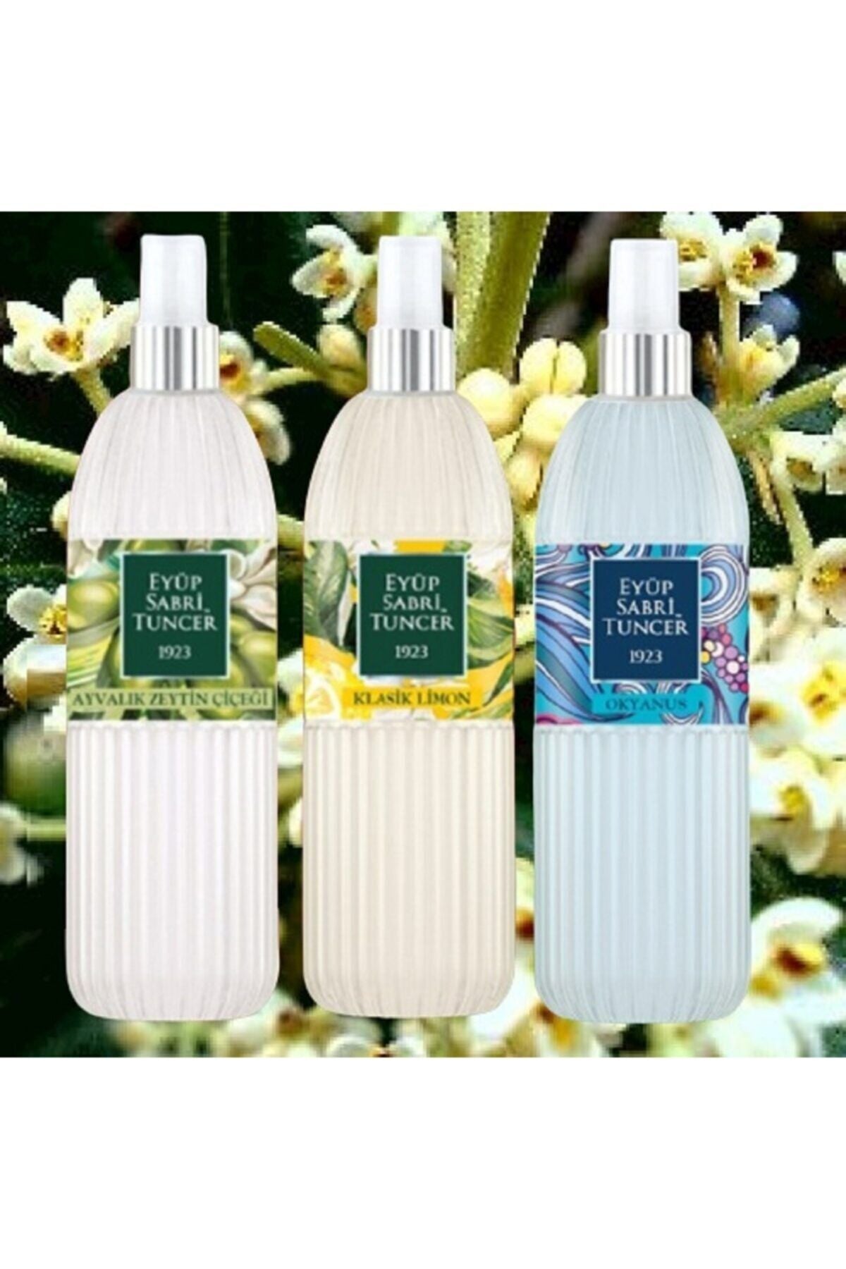 Eyüp Sabri Tuncer Klasik Limon, Okyanus ve Ayvalık Zeytin Çiçeği Kolonyası 150 ML