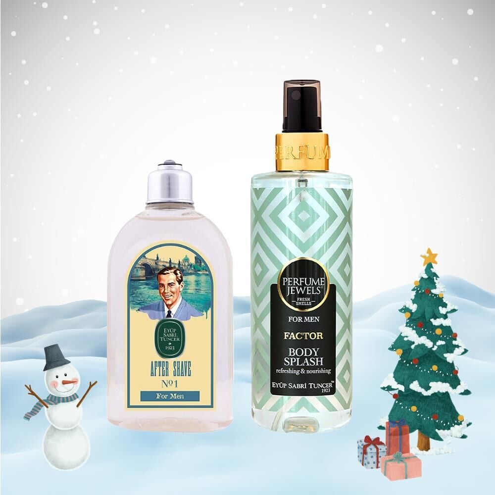 Eyüp Sabri Tuncer Yılbaşı Paketi Erkek Body Splash Factor 250 ml ve Tıraş Kolonyası No:1