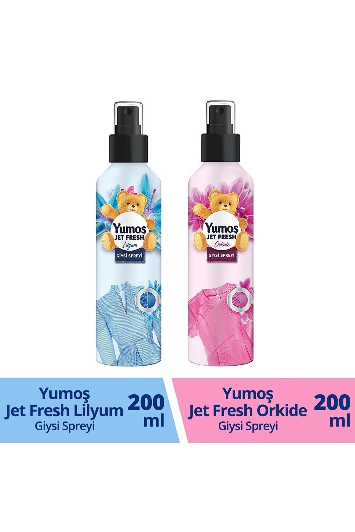 Yumoş Jet Fresh Ütü Etkisi Giysi Spreyi Orkide ve Lilyum 200 ml