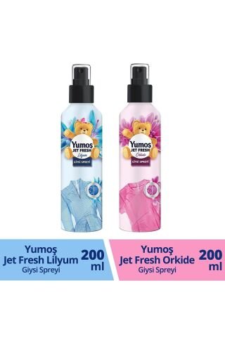 Yumoş Jet Fresh Ütü Etkisi Giysi Spreyi Orkide ve Lilyum 200 ml