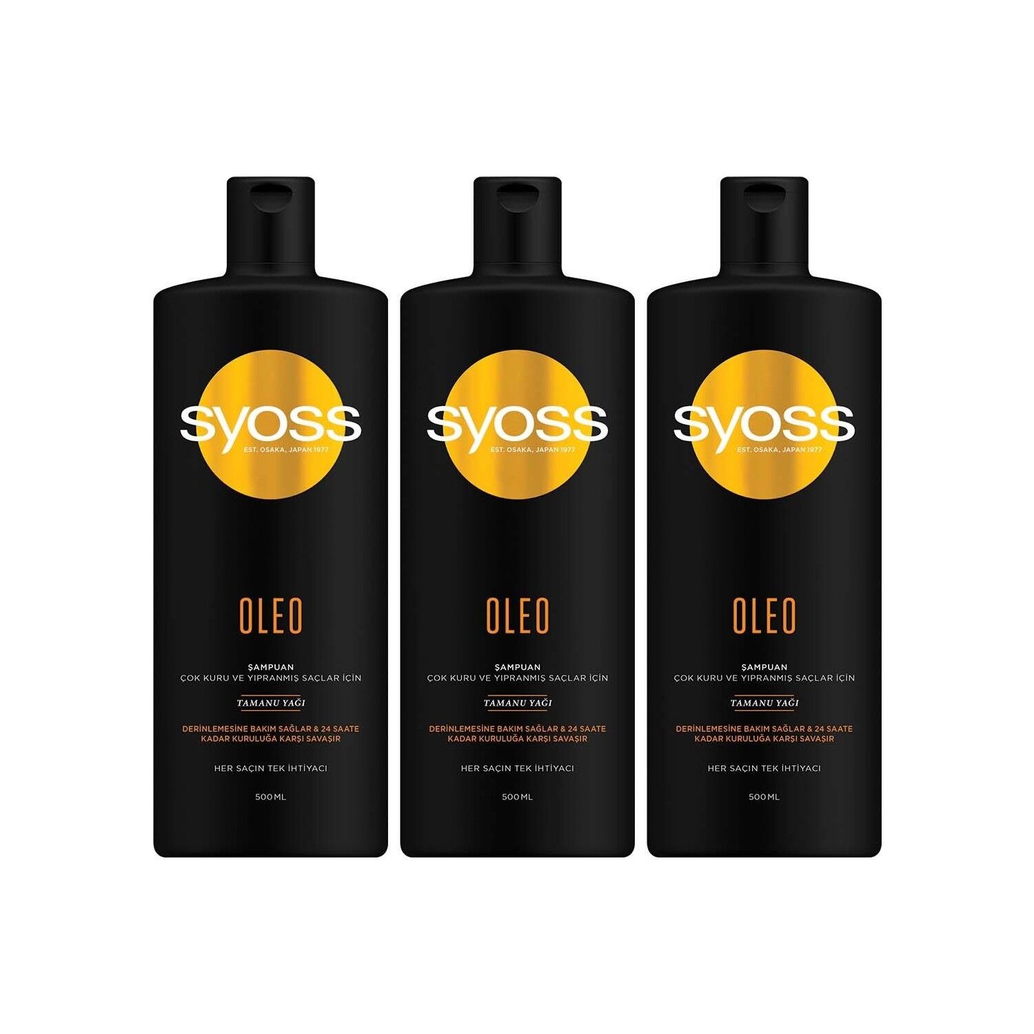 Syoss OLeo 21 Derinlemesine Bakım Şampuan 500 Ml x 3 Adet
