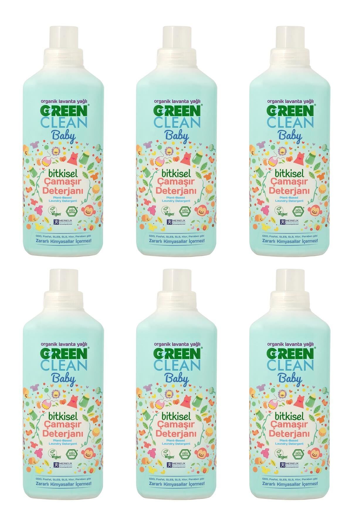 U Green Clean Baby Çamaşır Deterjanı 1 L x 6