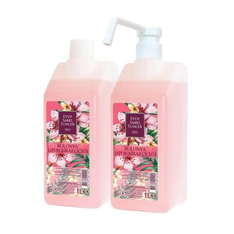 Eyüp Sabri Tuncer Japon Kiraz Çiçeği Kolonyası Sprey ve Yedek Şişe 1 lt