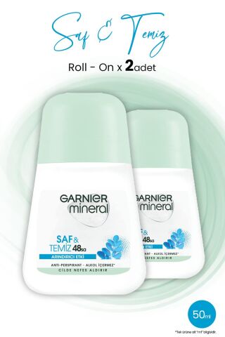Garnier Mineral Saf ve Temiz Roll-On Deodorant x 2 Adet