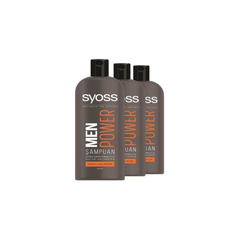 Syoss Men Power Şampuan 500 ML x 3 Adet