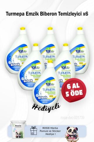 Turmepa 6 Al 5 Öde 500 ML Biberon Temizleyici ve Rosie Pamuk