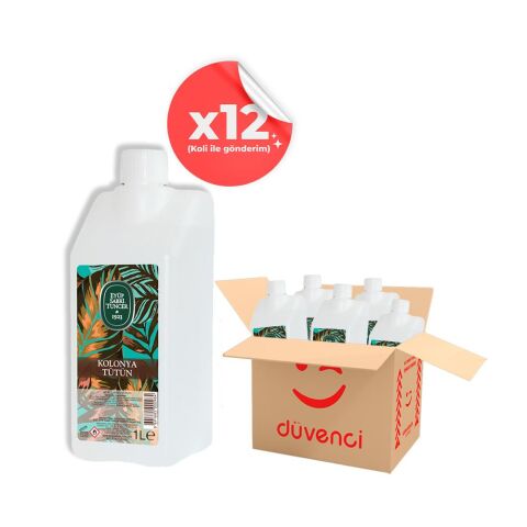 Eyüp Sabri Tuncer Tütün Kolonyası Yedek Şişe 1 Litre x 12