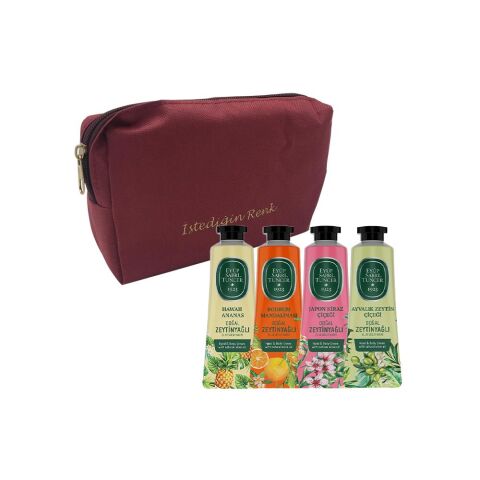 Eyüp Sabri Tuncer El ve Vücut Kremi Ayvalık Zeytin, Bodrum Mandalinası, Hawaii ve Japon Kiraz 50 ml, Slogan Çanta Hediyeli