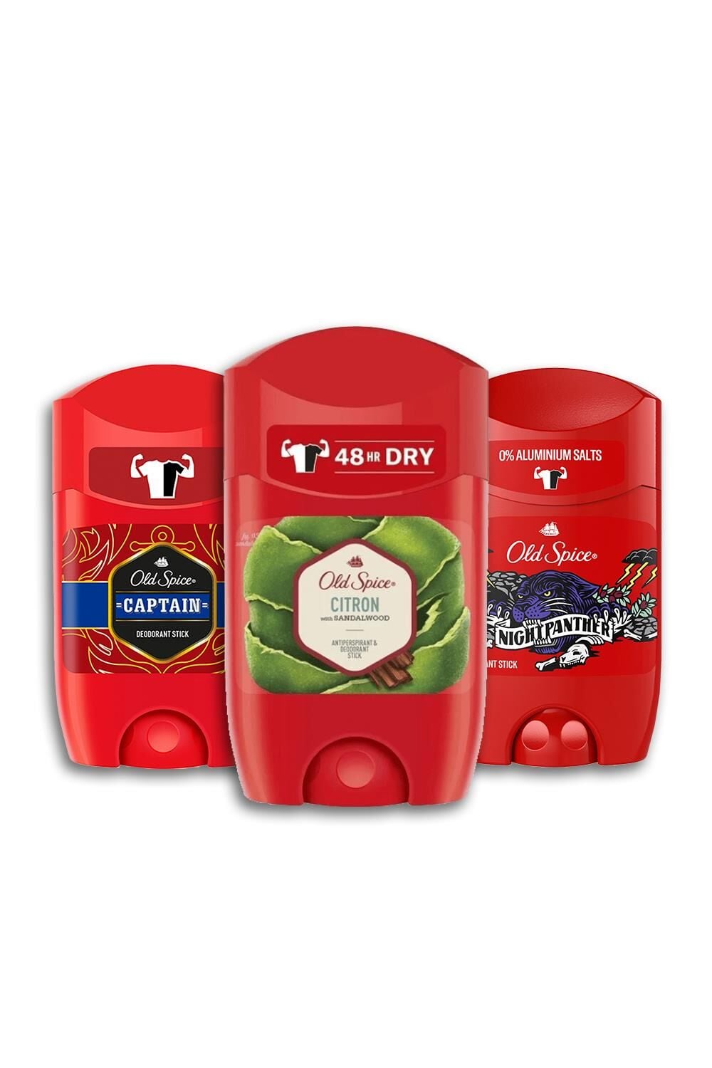Old Spice Captain, Citron ve Night Panter Deodorant Stick 50 ml