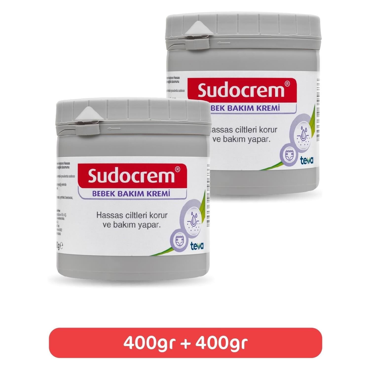 Sudocrem Pişik Kremi ve Bebek Bakım Kremi 400 gr x 2