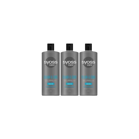 Syoss Men Clean & Cool Şampuan 500 ml x 3 Adet
