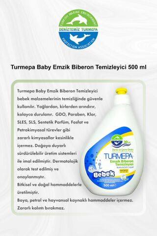 Turmepa Baby Emzik Biberon Temizleyici 500 ml 5 Al 4 Öde ve Rosie Pamuk