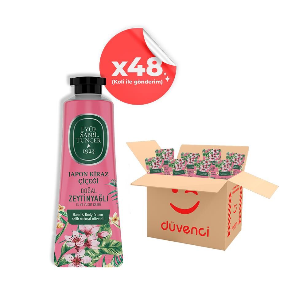 Eyüp Sabri Tuncer El ve Vücut Kremi Japon Kiraz Çiçeği 50 ml x 48