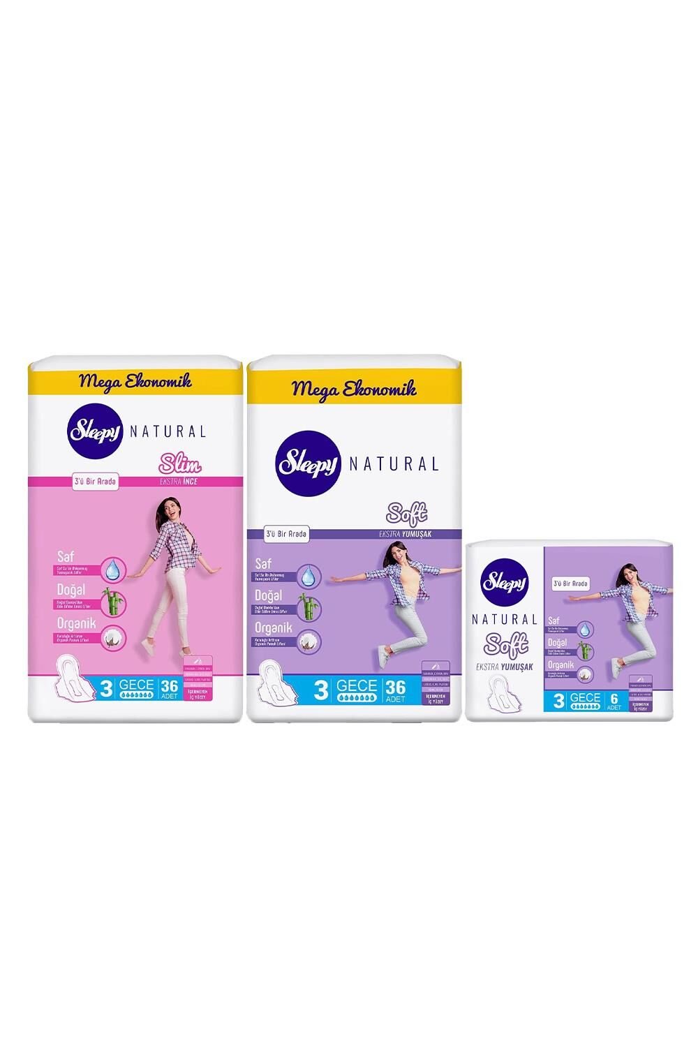 Sleepy Natural Hijyenik Ped Gece Set