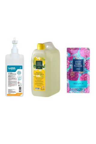 EST Kolonyalı Mendil Okyanus,Limon Kolonyası 1Lt,Dezenfektan 1Lt
