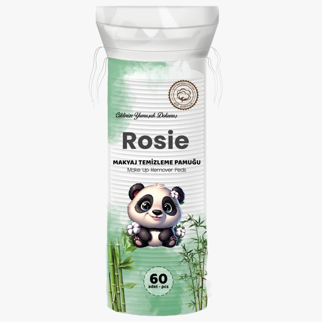 ROSIE 60'lı Makyaj Temizleme Pamuğu %100 Doğal