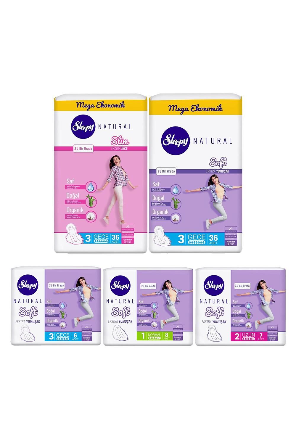 Sleepy Natural Hijyenik Ped Karma Paket