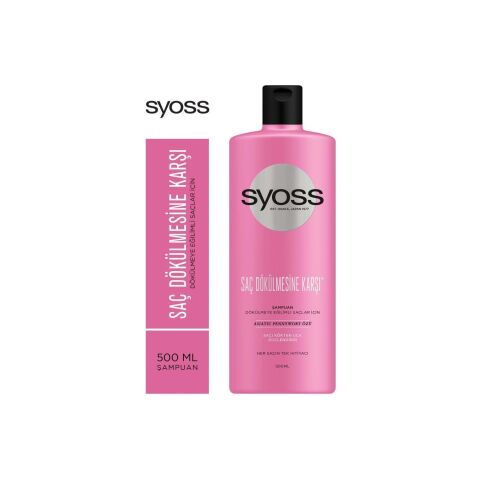 Syoss Şampuan Saç Dökülmesine Karşı 500 ml x 3 Adet
