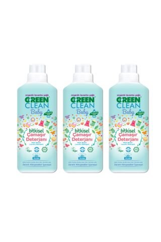 U Green Clean Baby Çamaşır Deterjanı 1 L x 3