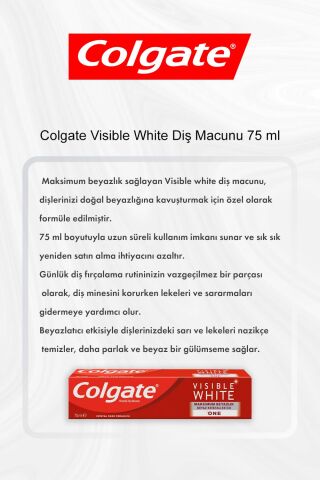 Colgate Visible White Diş Macunu 75 ml 5 Al 4 Öde ve Rosie Pamuk