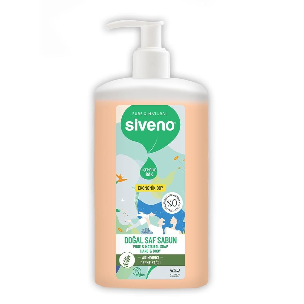 Siveno Doğal Saf Sıvı Sabun Defne Yağlı 1 lt
