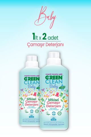 U Green Clean Baby Çamaşır Deterjanı 1 L x 2 Adet