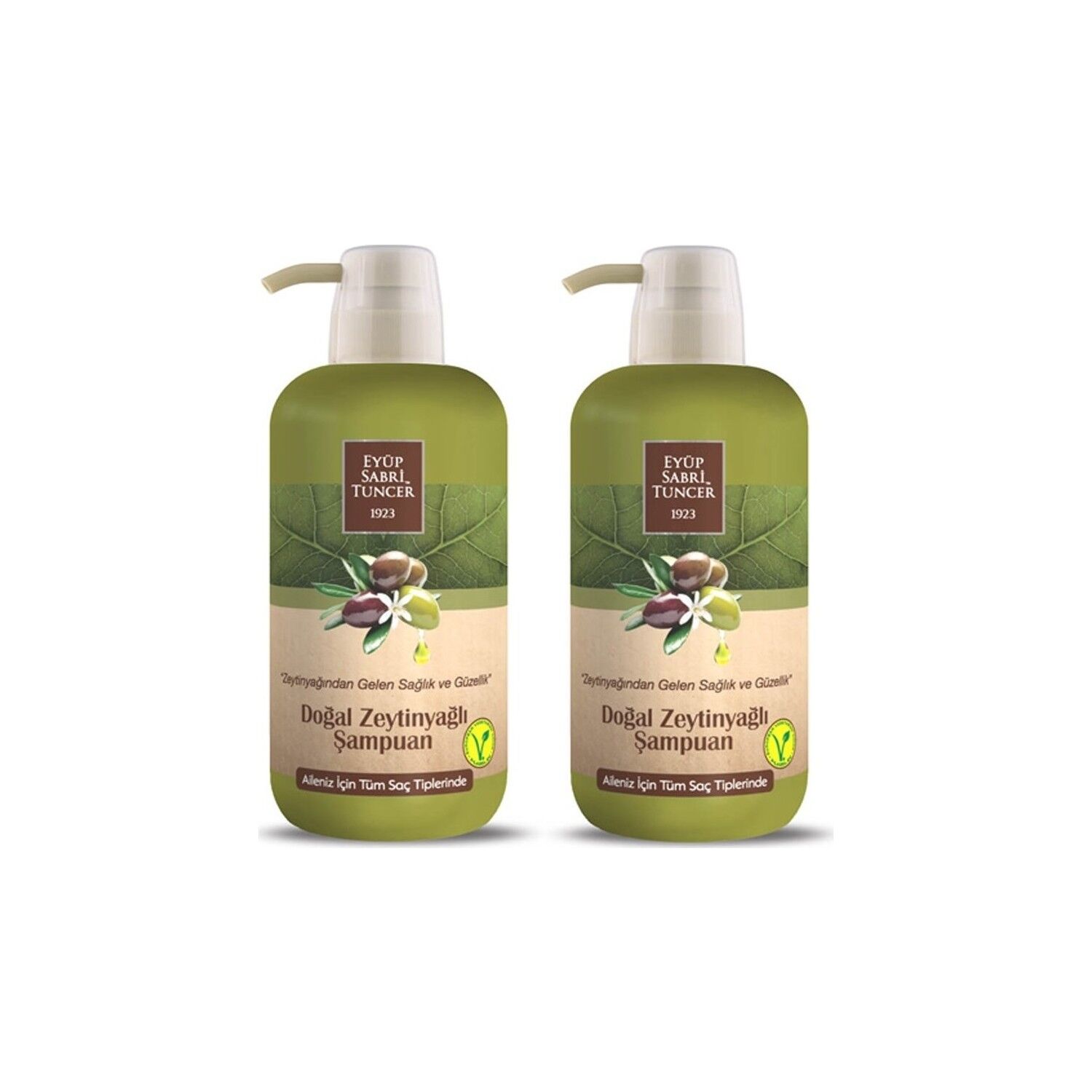 Eyüp Sabri Tuncer Doğal Zeytinyağlı Şampuan 600 ml Pet Şişe x 2
