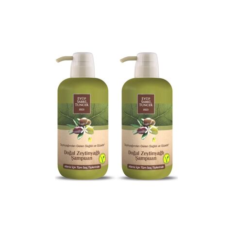 Eyüp Sabri Tuncer Doğal Zeytinyağlı Şampuan 600 ml Pet Şişe x 2