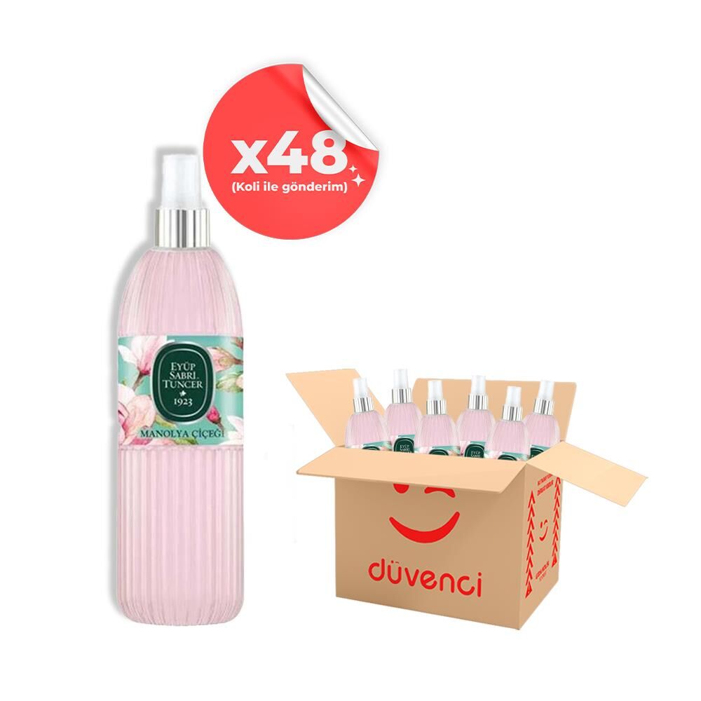 Eyüp Sabri Tuncer Manolya Çiçeği Kolonyası Silindir Pet Sprey Şişe 150 ML x 48