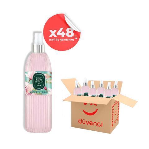 Eyüp Sabri Tuncer Manolya Çiçeği Kolonyası Silindir Pet Sprey Şişe 150 ML x 48