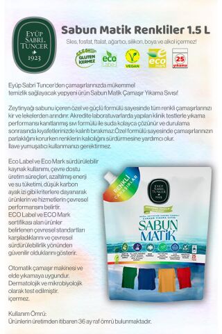 Eyüp Sabri Tuncer Siyahlar ve Renkliler Çamaşır Yıkama Sıvısı 1.5 L ve ROSIE