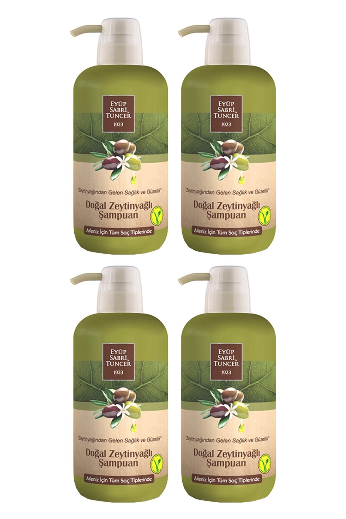 Eyüp Sabri Tuncer Doğal Zeytinyağlı Şampuan 600 ml x 4