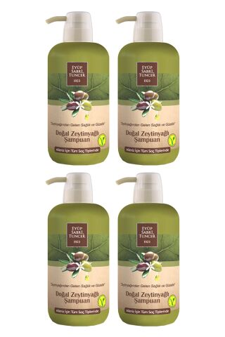 Eyüp Sabri Tuncer Doğal Zeytinyağlı Şampuan 600 ml x 4