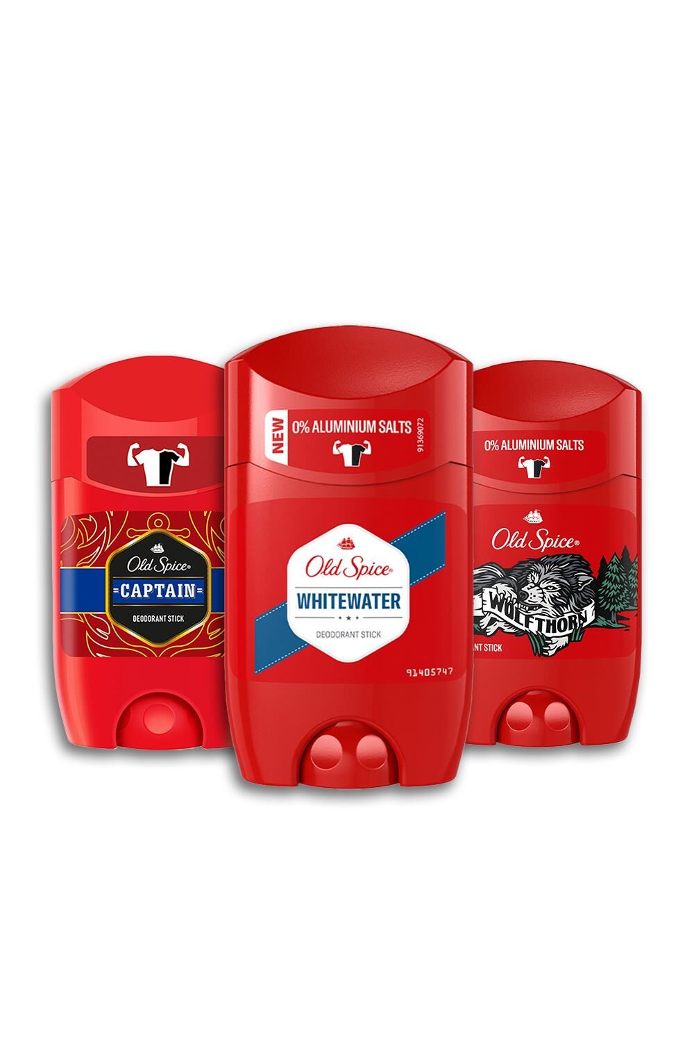 Old Spice Captain, Whitewater ve Wolfthorn  Deodorant Stick 50 ml