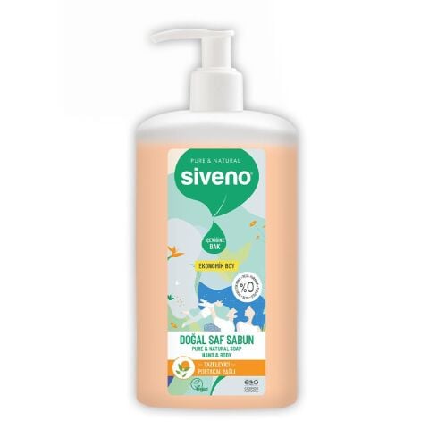 Siveno Doğal Saf Sıvı Sabun Portakal Yağlı 1 lt
