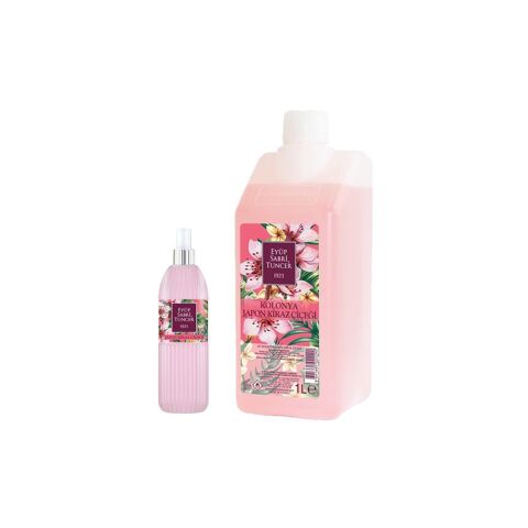 Eyüp Sabri Tuncer Japon Kiraz Çiçeği Kolonyası Yedek Şişe 1 lt ve 1 Adet 150 ML