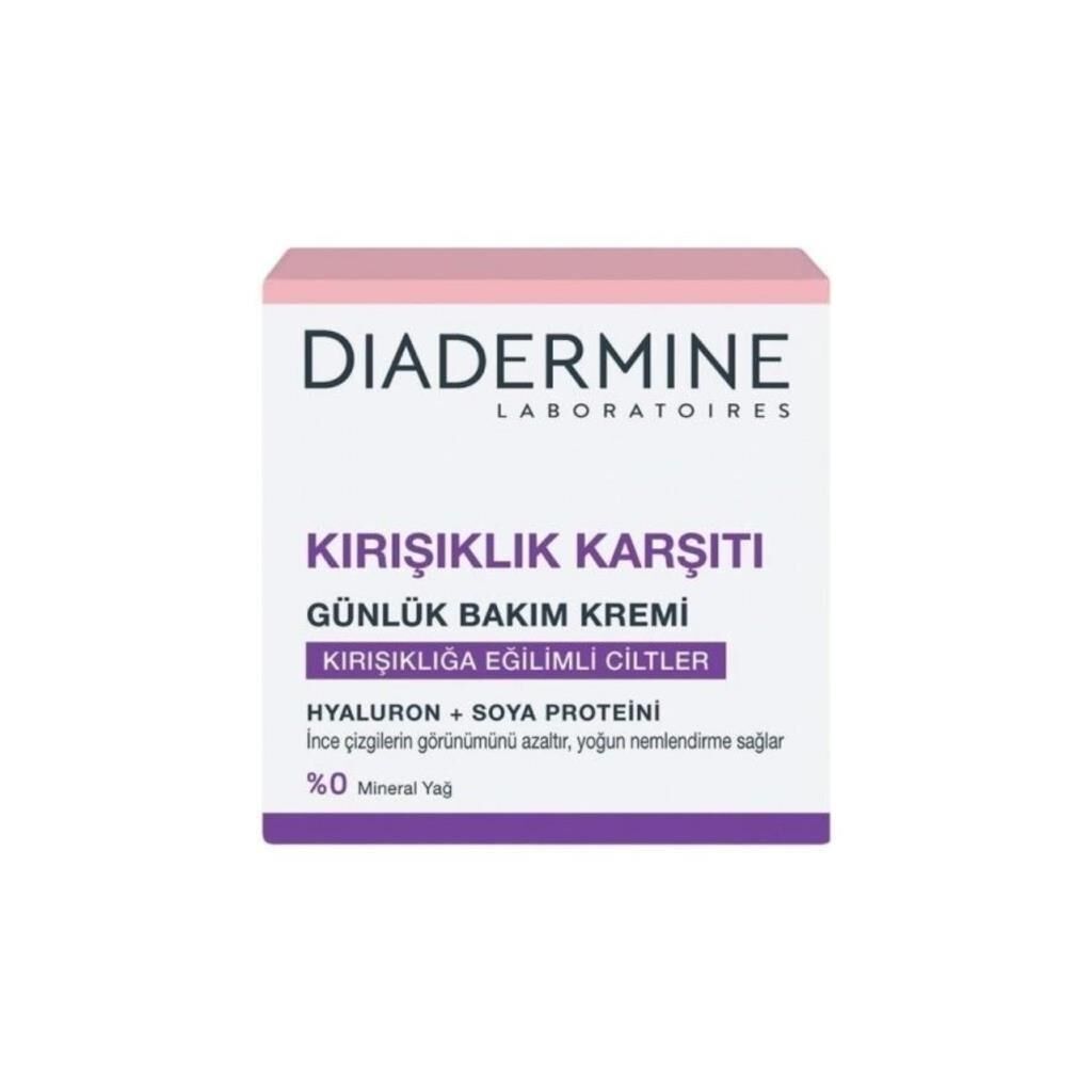 Diadermine Kırışıklık Karşıtı Günlük Bakım Kremi (Tüm Cilt Tipleri) 50 ml x 2
