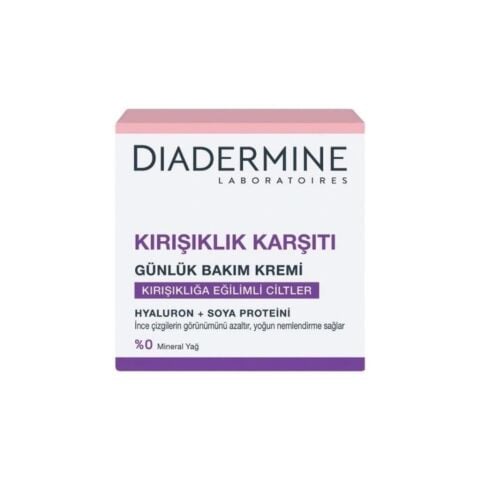 Diadermine Kırışıklık Karşıtı Günlük Bakım Kremi (Tüm Cilt Tipleri) 50 ml x 2