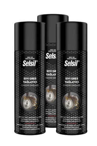 Selsil 3 Adet Sıvı Gres Yağlama Spreyi 500 ml